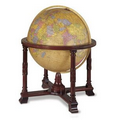 Diplomat 32" Antique Heirloom Globe w/ Solid Mahogany Cradle